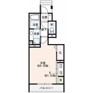 ワンルーム 間取り図