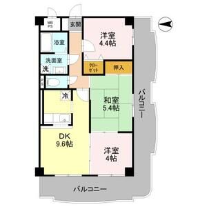 3DK 間取り図