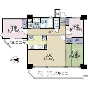 3LDK 間取り図