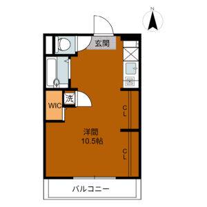ワンルーム 間取り図