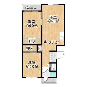 2LDK 間取り図