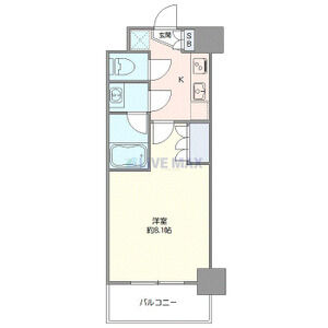 1K 間取り図