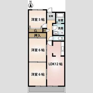 3LDK 間取り図