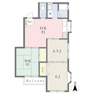 3DK 間取り図