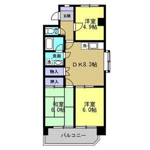 3LDK 間取り図