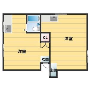 ワンルーム 間取り図