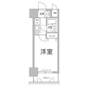 1K 間取り図