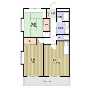 2LDK 間取り図