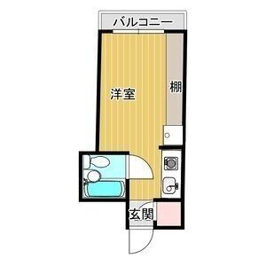 ワンルーム 間取り図