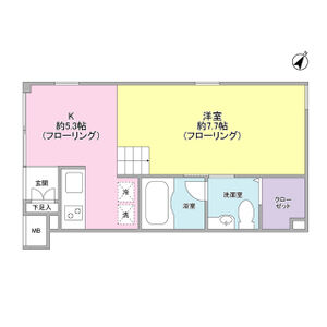 1K 間取り図