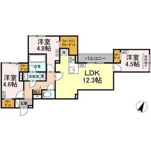 3LDK 間取り図