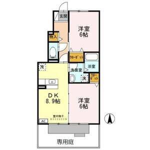 2DK 間取り図