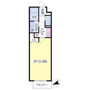 1K 間取り図