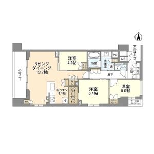 3LDK 間取り図
