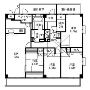 4LDK 間取り図