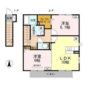 2LDK 間取り図