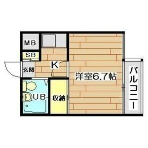 1K 間取り図