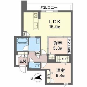 2LDK 間取り図