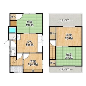 4DK 間取り図