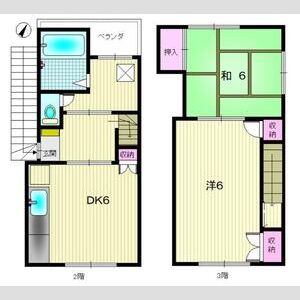 2DK 間取り図