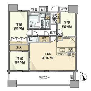 3LDK 間取り図