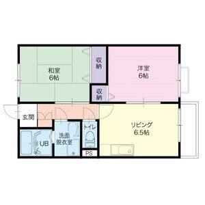 2DK 間取り図