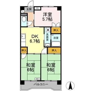 3DK 間取り図