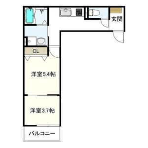 2K 間取り図