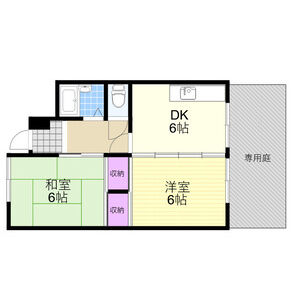 2DK 間取り図