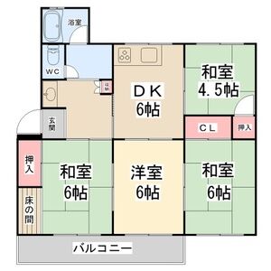 4DK 間取り図