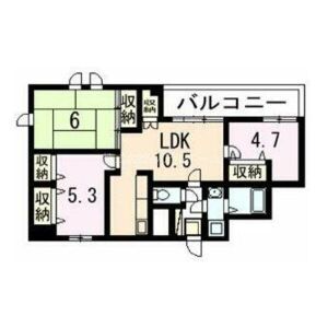 3LDK 間取り図