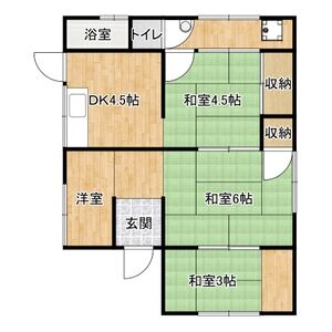 4DK 間取り図