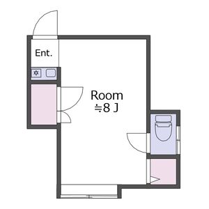 ワンルーム 間取り図