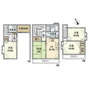 4DK 間取り図