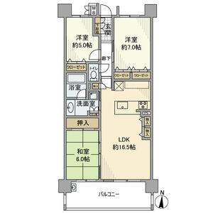 3LDK 間取り図