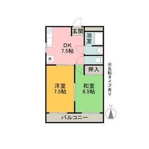 2DK 間取り図