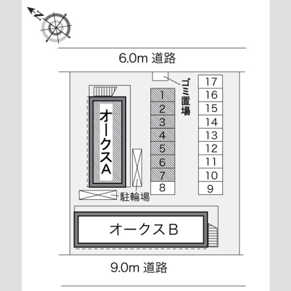 レオパレスオークス A 室内写真1