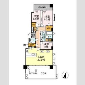 3LDK 間取り図