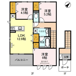 3LDK 間取り図