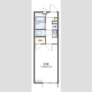1K 間取り図