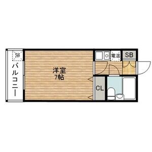 1K 間取り図