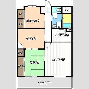 3LDK 間取り図