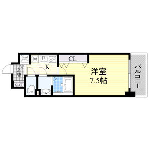 1K 間取り図