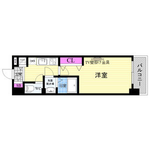 1K 間取り図