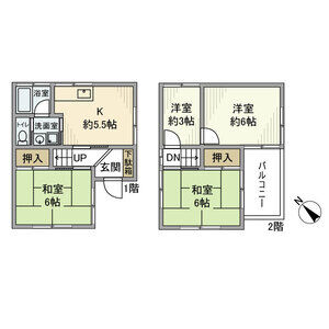 4K 間取り図