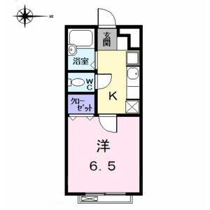 1K 間取り図