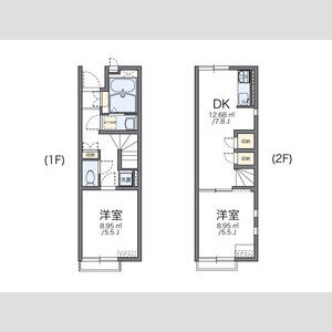 2DK 間取り図