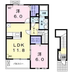 2LDK 間取り図