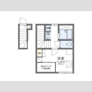 1K 間取り図