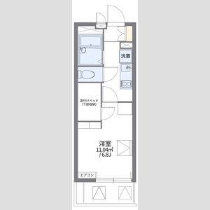 1K 間取り図